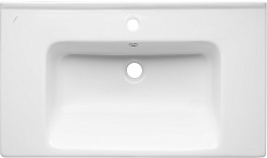 ASB-Woodline Тумба с раковиной Риола 80 подвесная белая – фотография-9